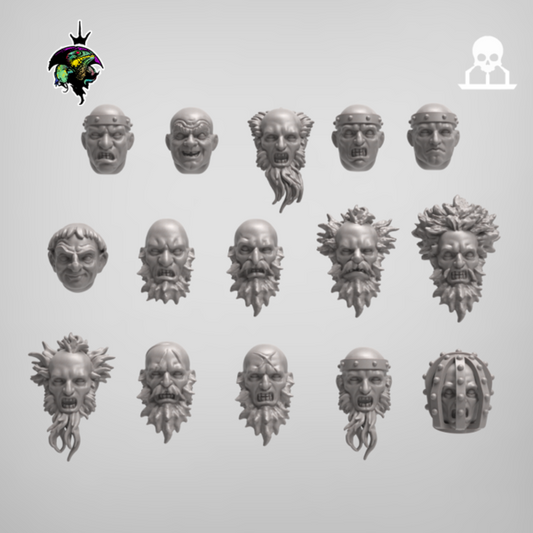 Priests and Penitents Heads (15 pieces)