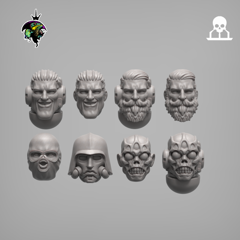 Assorted heads set (8 pieces)