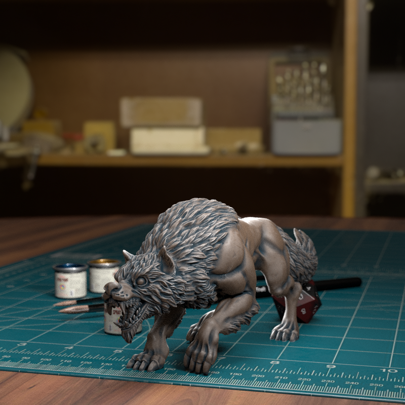 Wolf Prowling - TytanTroll Miniatures - DnD - Fantasy