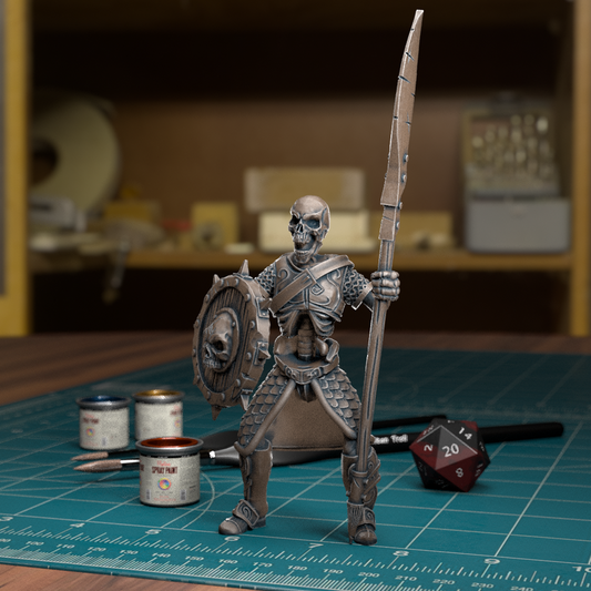 Undead Skeleton Spearman 004 - TytanTroll Miniatures - DnD - Fantasy