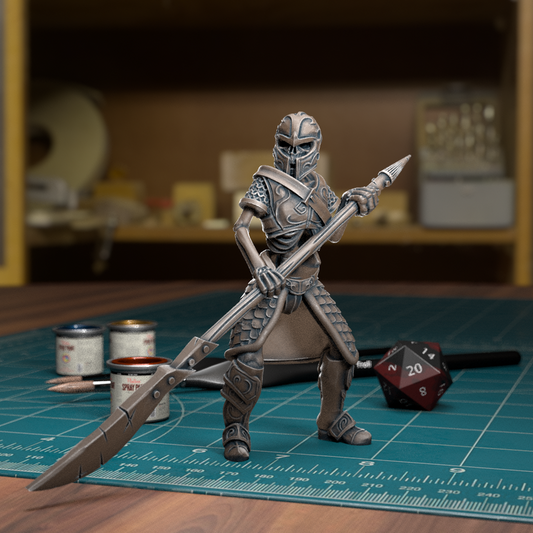Undead Skeleton Spearman - TytanTroll Miniatures - DnD - Fantasy