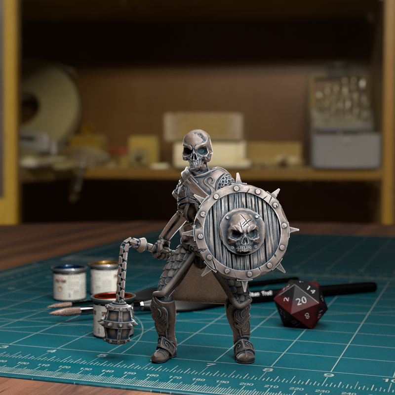Undead Skeleton Spearman 005 - TytanTroll Miniatures - DnD - Fantasy