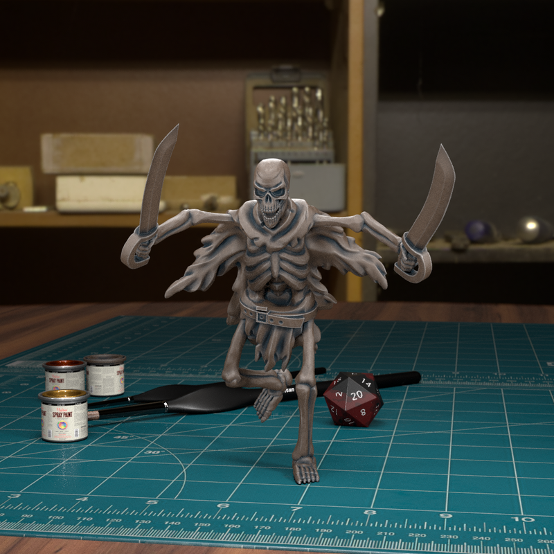 Skeleton 04 - TytanTroll Miniatures - DnD - Fantasy