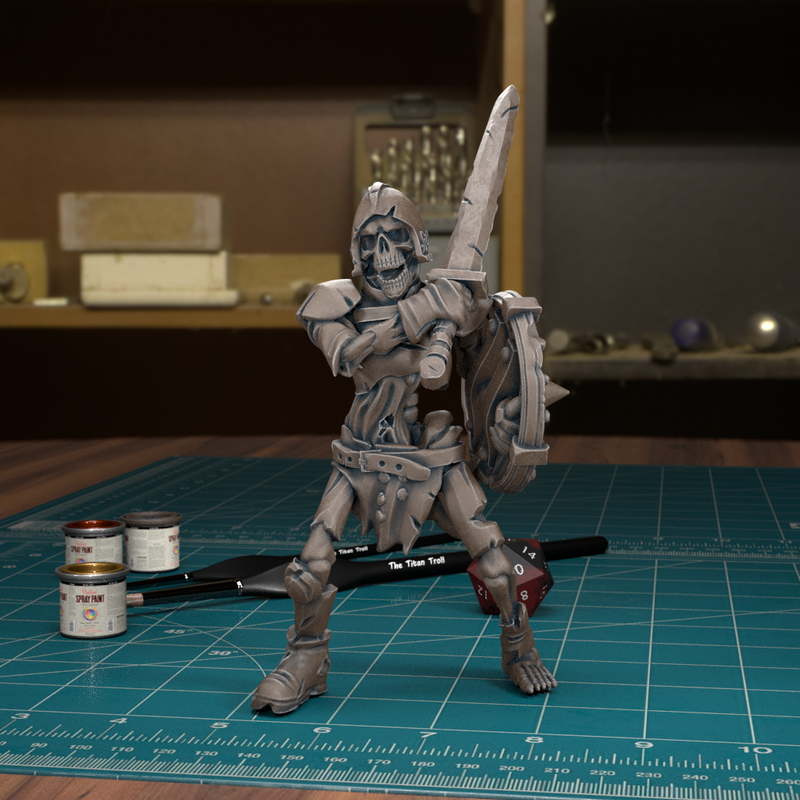 Skeleton Warrior 07 - TytanTroll Miniatures - DnD - Fantasy