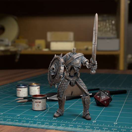 Undead Skeleton Swordsman 010 - TytanTroll Miniatures - DnD - Fantasy