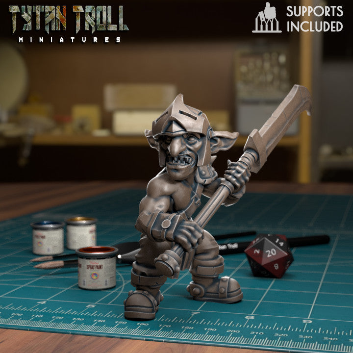 Goblin Glaive NV 05 - TytanTroll Miniatures - DnD - Fantasy