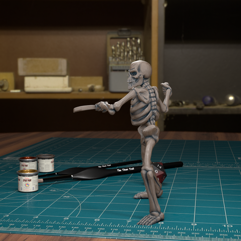 Skeleton 05 - TytanTroll Miniatures - DnD - Fantasy