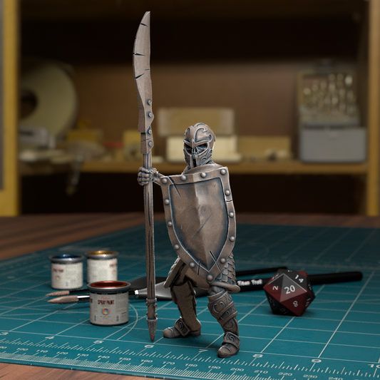 Undead Skeleton Spearman 002 - TytanTroll Miniatures - DnD - Fantasy