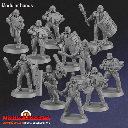 Imperial Arbiters w/Modular Weapon Hands