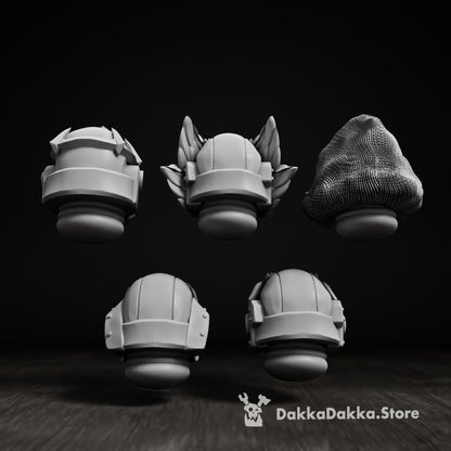 Space Crusaders "Winged Lions" Head Bits Set x 5 | 3d printed (resin) War Gaming Upgrade bits | miniatures | kitbash | dakkadakka.store