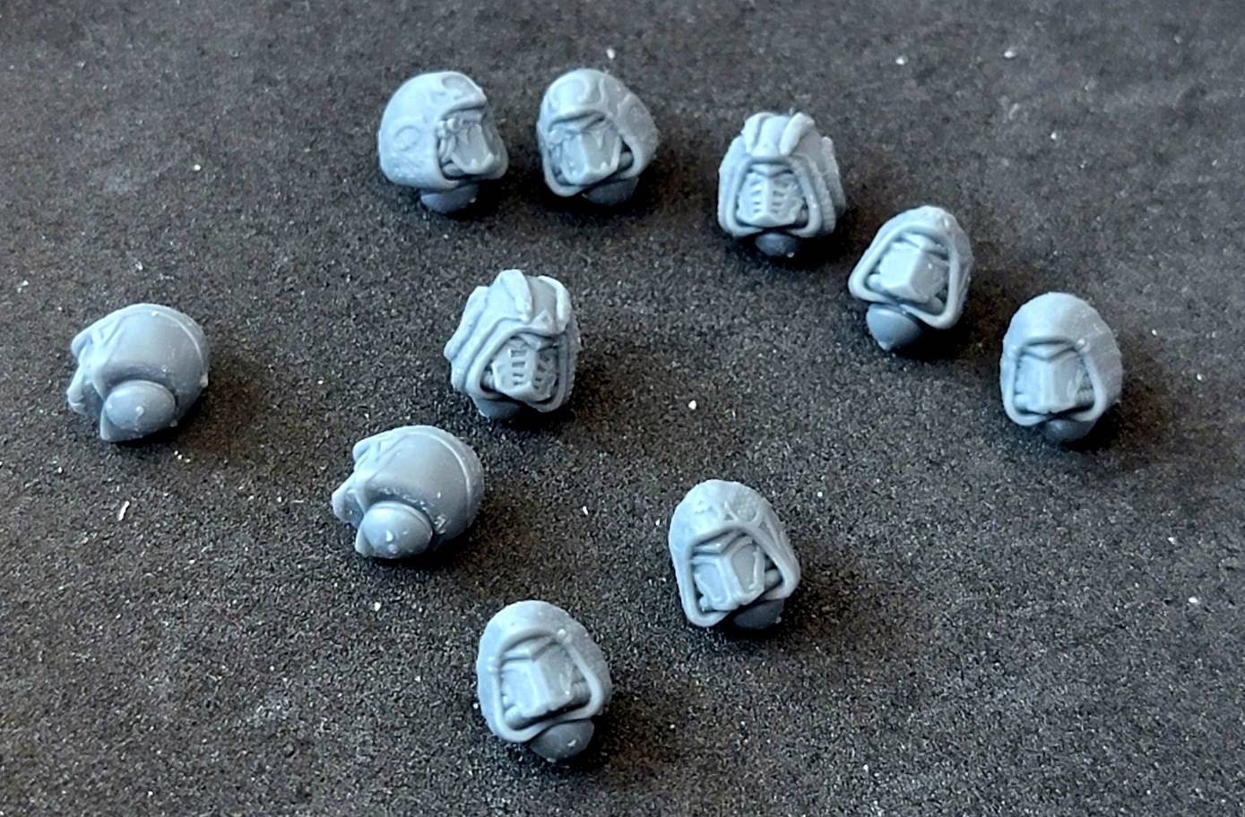 Space Crusaders "Alpha and Omega" Head Bits Set x5 | 3d printed (resin) War Gaming Upgrade bits | miniatures | kitbash | dakkadakka.store